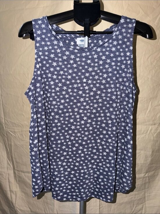 Tops - Blue Star Print Tank Top